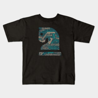 Chess Wordcloud Kids T-Shirt